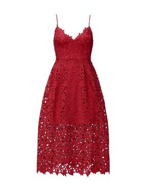 ASTR The Label | Lace V-neck A-line Midi Dress | NWT